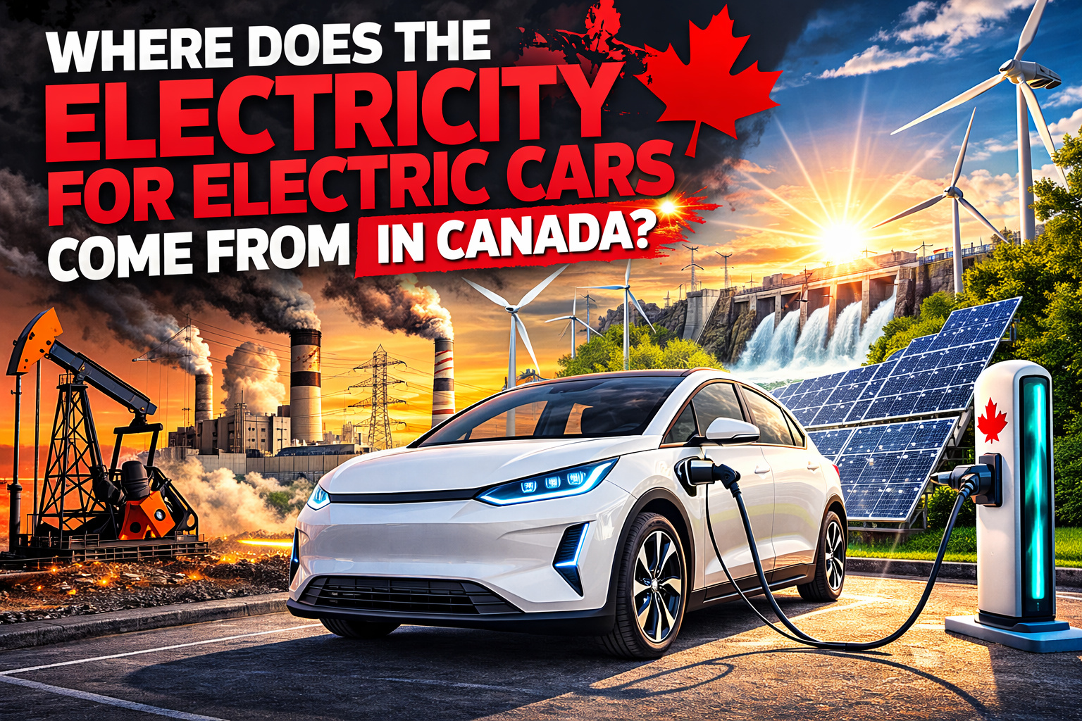 Where Does the Electricity for Electric Cars Come From in Canada?