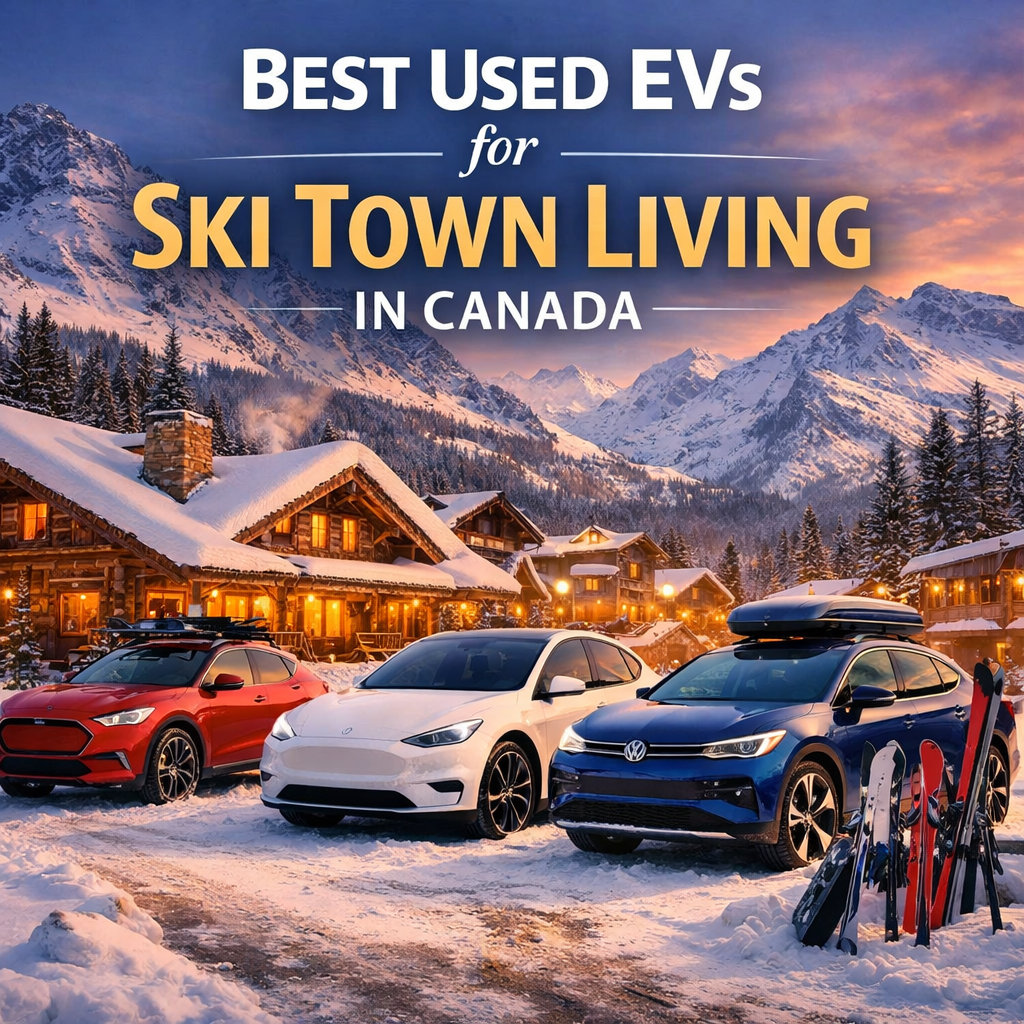 🏔️ Best Used EVs for Ski Town Living in Canada (Whistler, Banff, Revelstoke & Beyond)