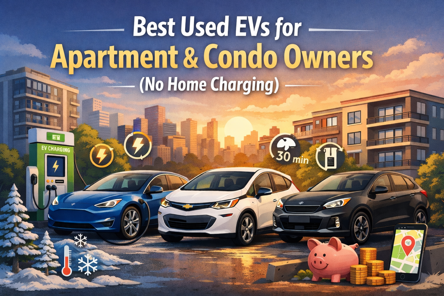 Best Used EVs for Apartment & Condo Owners (No Home Charging)